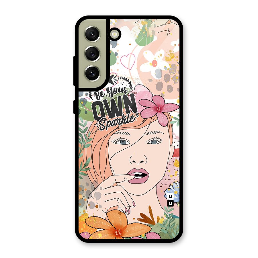 Be Your Own Sparkle Metal Back Case for Galaxy S21 FE 5G (2023)