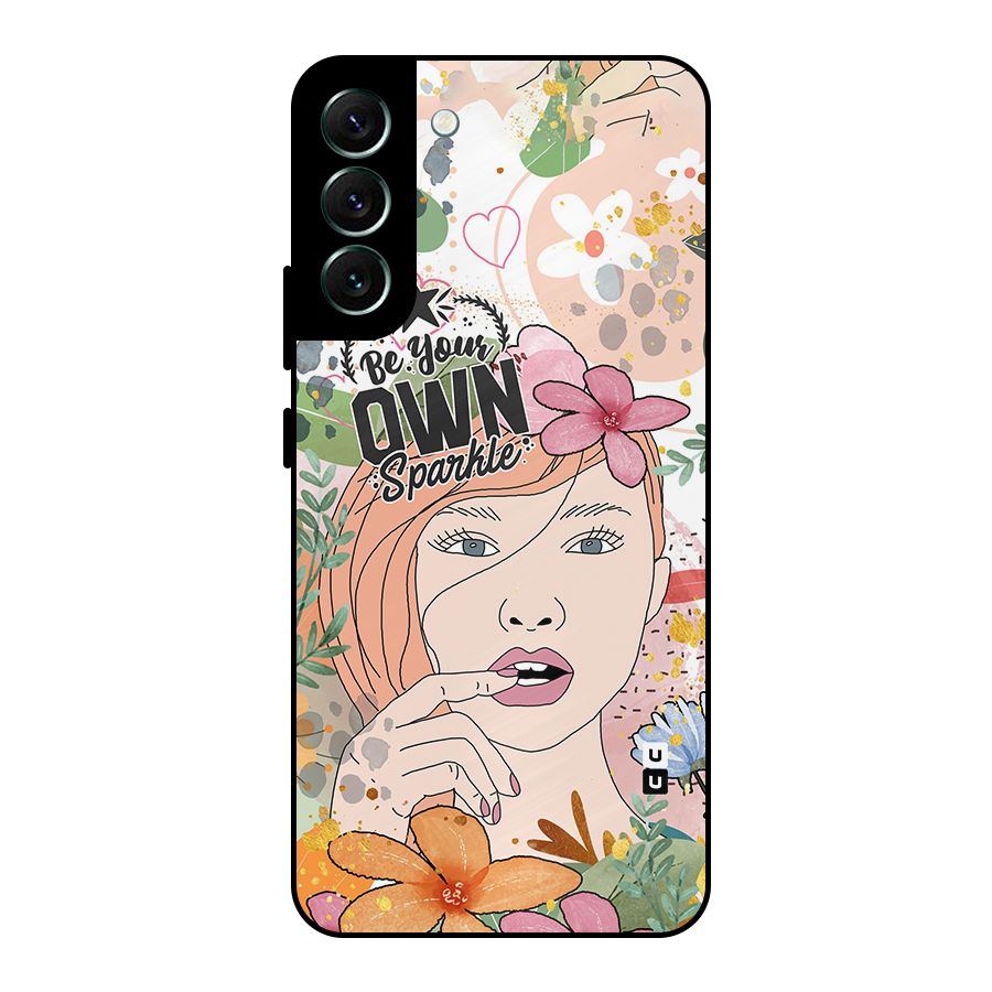 Be Your Own Sparkle Metal Back Case for Galaxy S22 Plus 5G