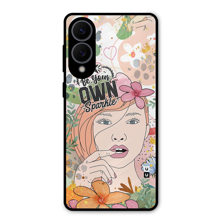 Be Your Own Sparkle Metal Back Case for Galaxy S25 Edge
