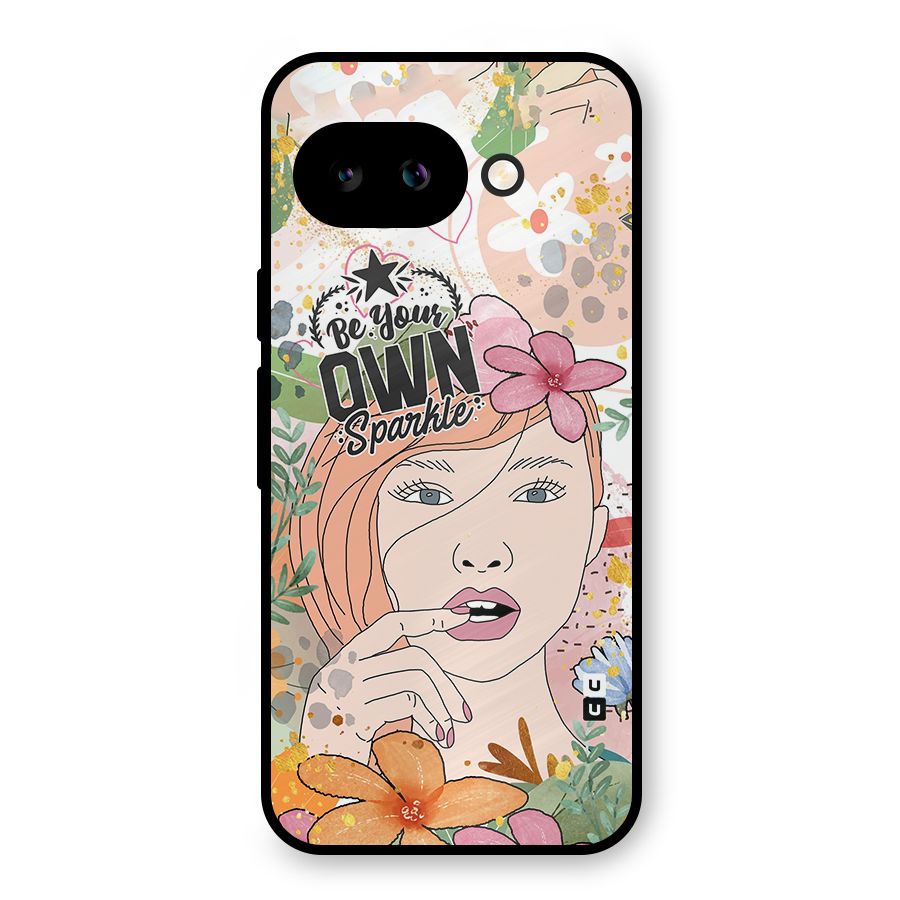 Be Your Own Sparkle Metal Back Case for Google Pixel 9a