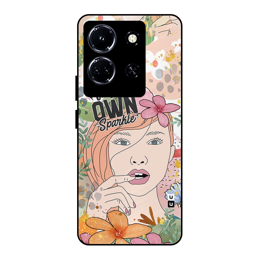 Be Your Own Sparkle Metal Back Case for Infinix Note 30 5G