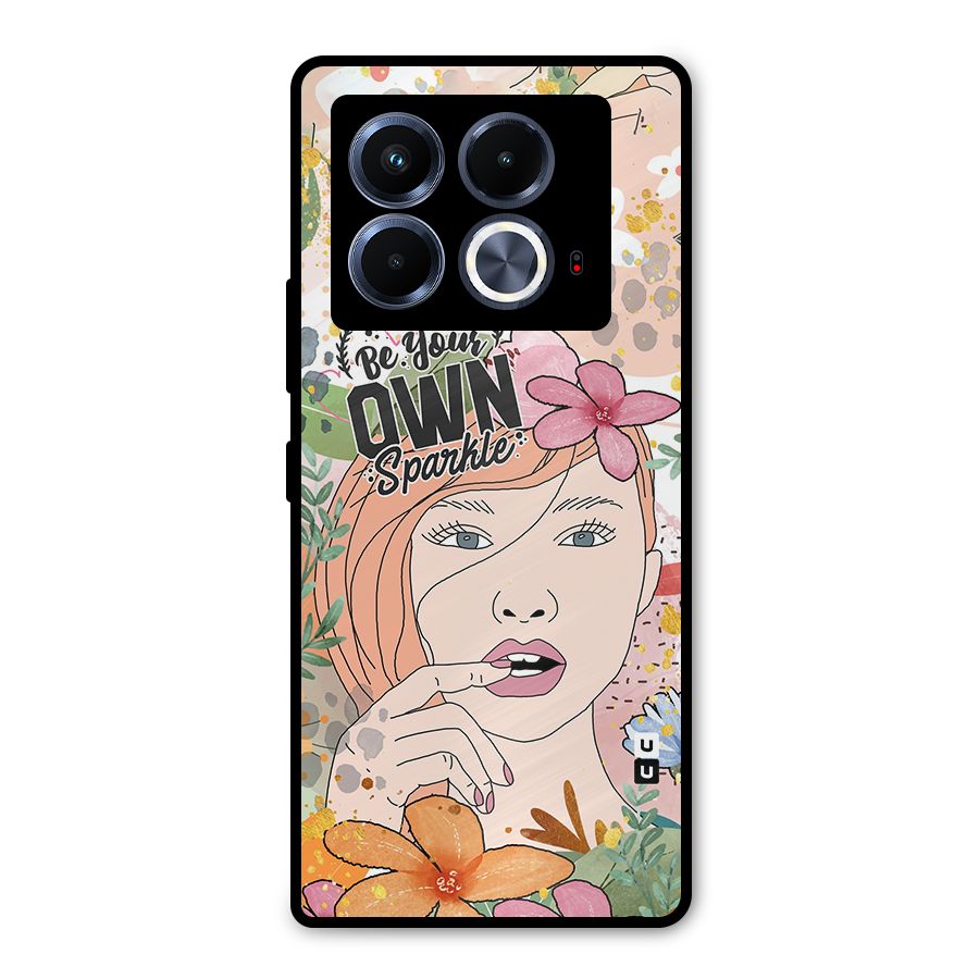 Be Your Own Sparkle Metal Back Case for Infinix Note 40 5G