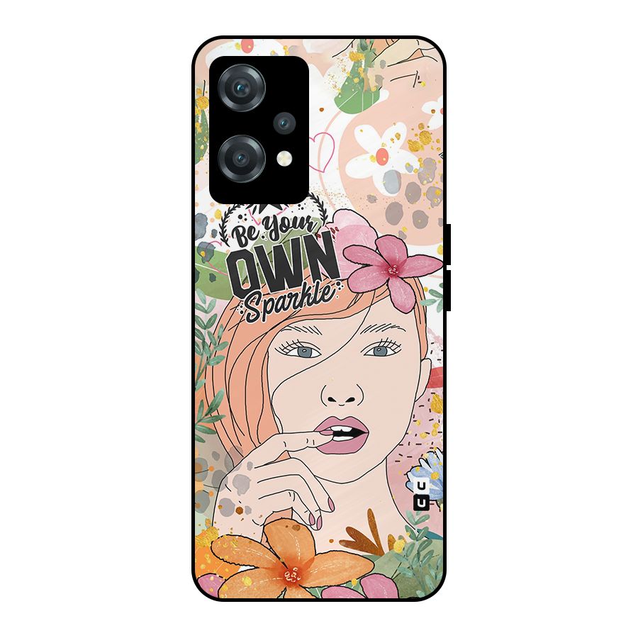 Be Your Own Sparkle Metal Back Case for OnePlus Nord CE 2 Lite 5G