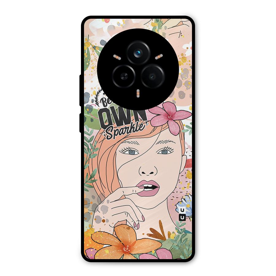 Be Your Own Sparkle Metal Back Case for Realme 14 Pro Plus