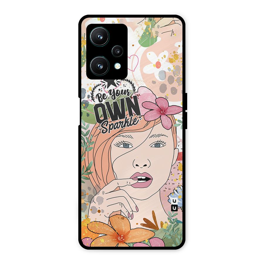 Be Your Own Sparkle Metal Back Case for Realme 9 Pro 5G