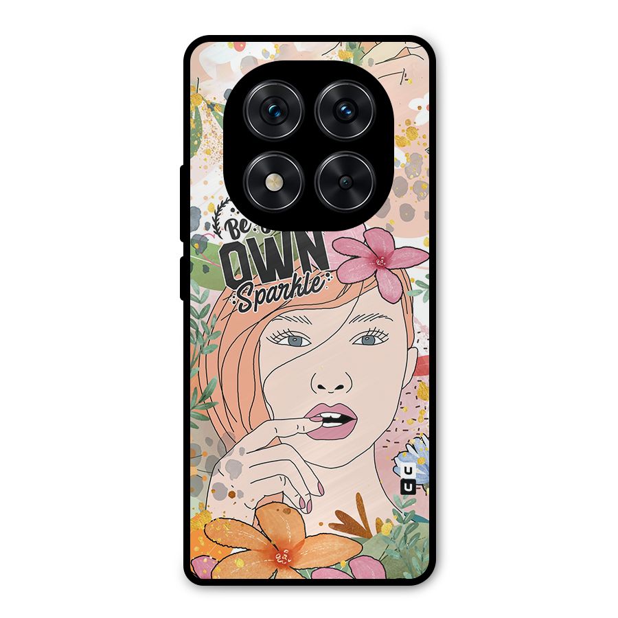 Be Your Own Sparkle Metal Back Case for Redmi Note 14 Pro 5G