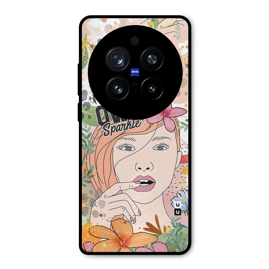 Be Your Own Sparkle Metal Back Case for Vivo X200 Pro
