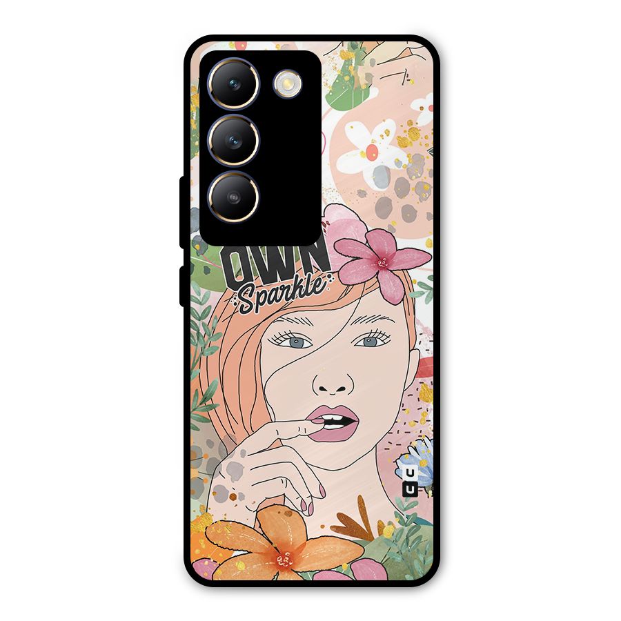 Be Your Own Sparkle Metal Back Case for Vivo Y200e