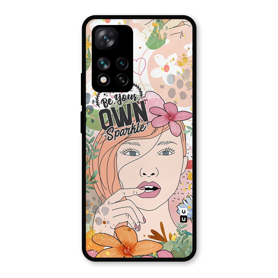 Be Your Own Sparkle Metal Back Case for Xiaomi 11i Hypercharge 5G