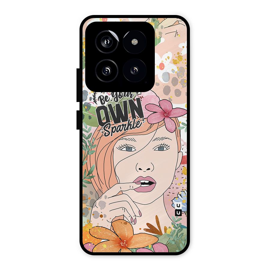 Be Your Own Sparkle Metal Back Case for Xiaomi 14