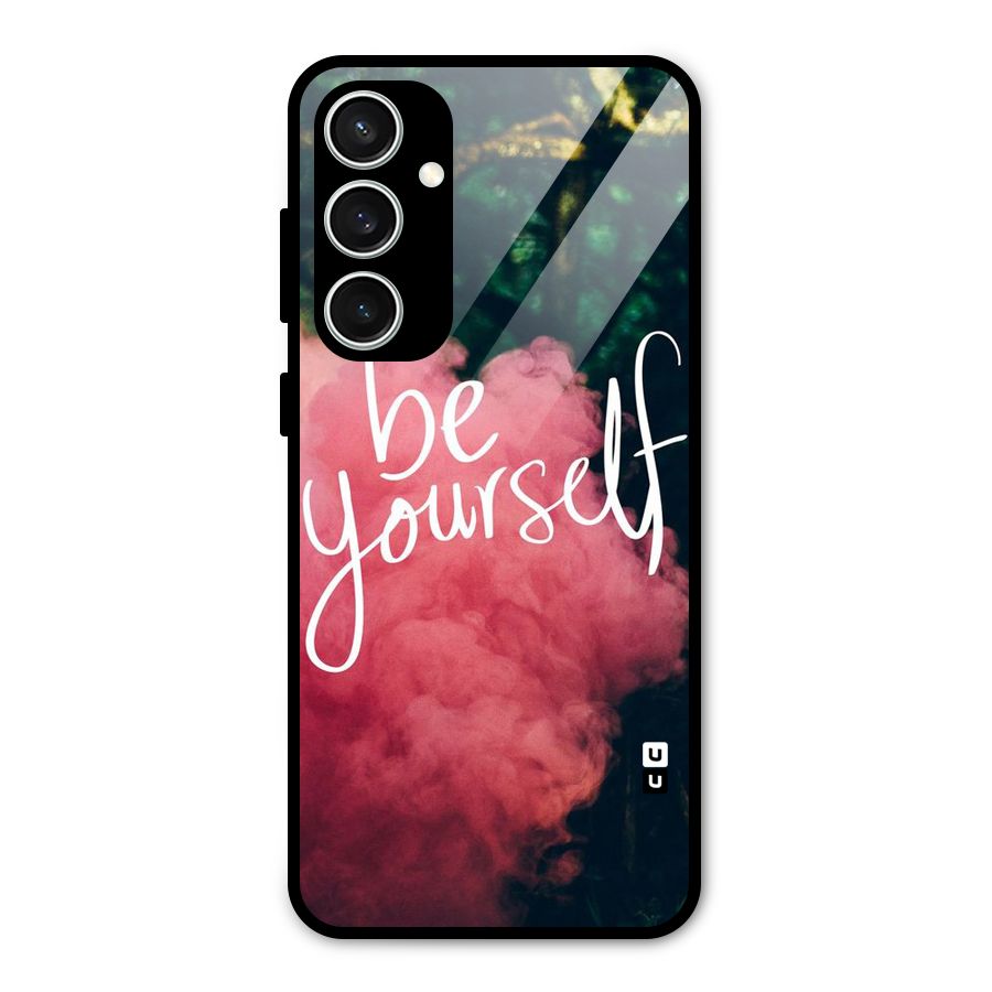 Be Yourself Greens Glass Back Case for Galaxy S23 FE