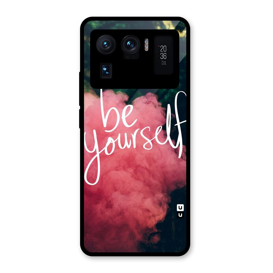 Be Yourself Greens Glass Back Case for Mi 11 Ultra