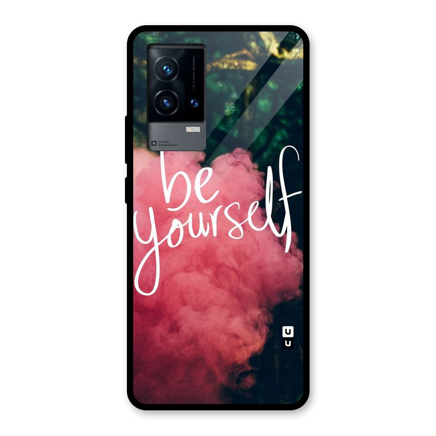 Be Yourself Greens Glass Back Case for iQOO 9 5G