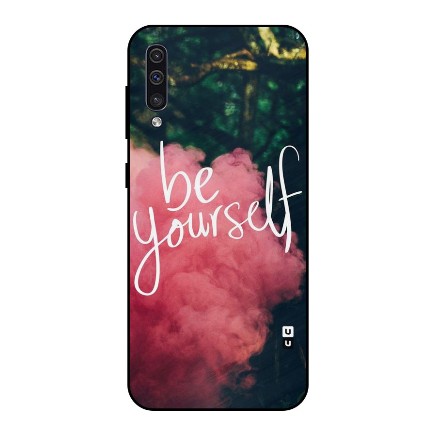Be Yourself Greens Metal Back Case for Galaxy A30s