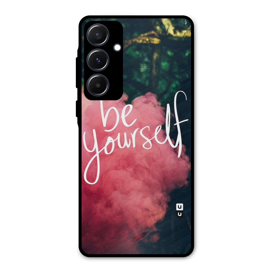Be Yourself Greens Metal Back Case for Galaxy A55
