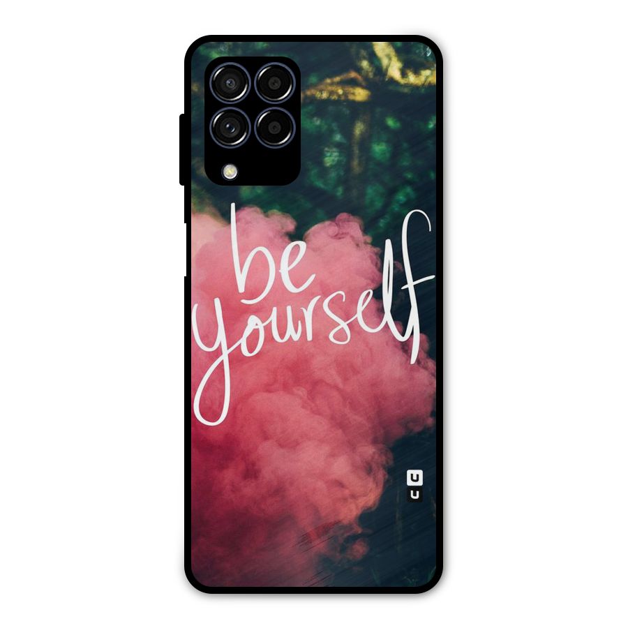 Be Yourself Greens Metal Back Case for Galaxy M53 5G