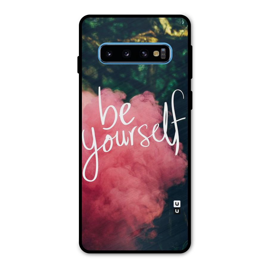 Be Yourself Greens Metal Back Case for Galaxy S10