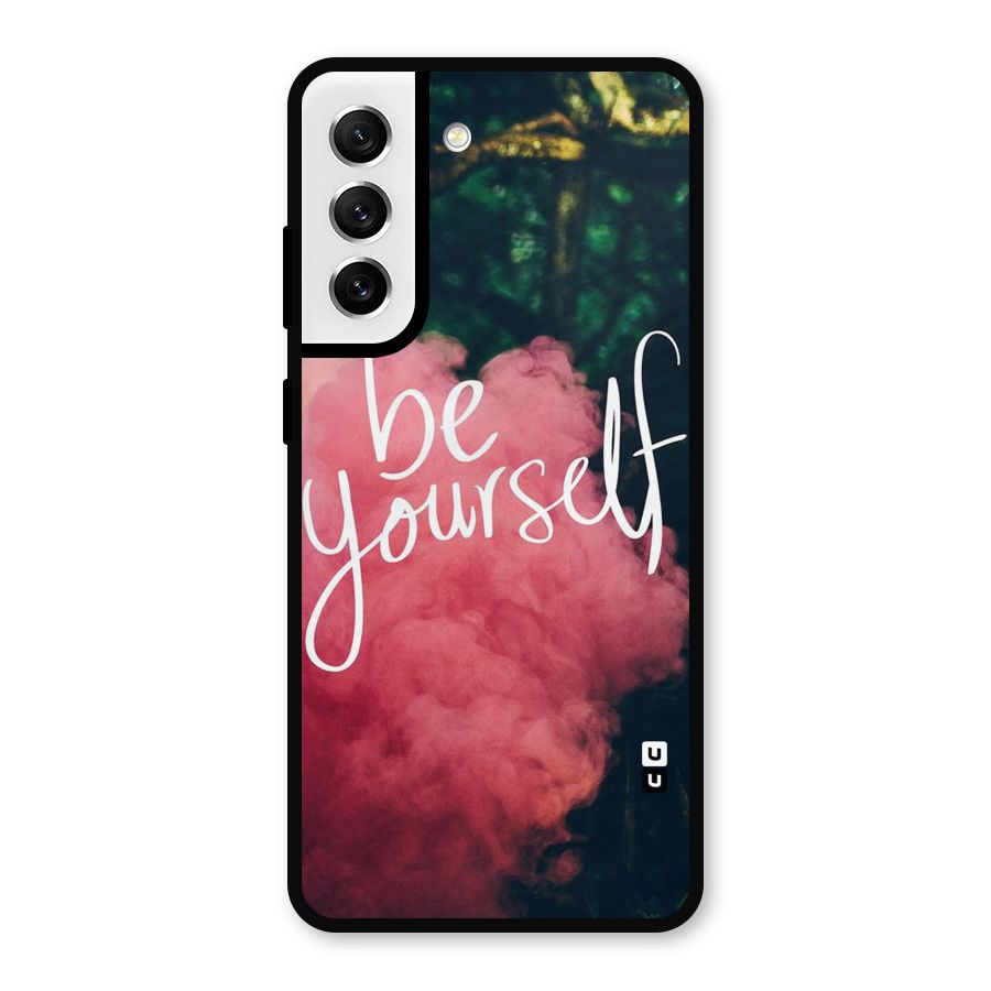 Be Yourself Greens Metal Back Case for Galaxy S21 FE 5G