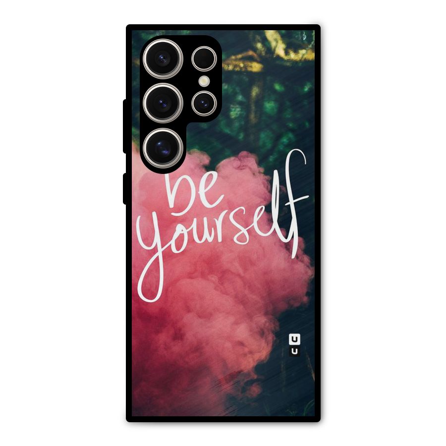 Be Yourself Greens Metal Back Case for Galaxy S24 Ultra