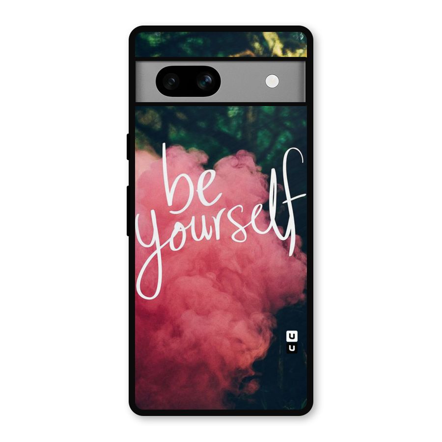 Be Yourself Greens Metal Back Case for Google Pixel 7a