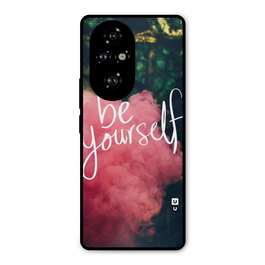 Be Yourself Greens Metal Back Case for Honor 200 Pro