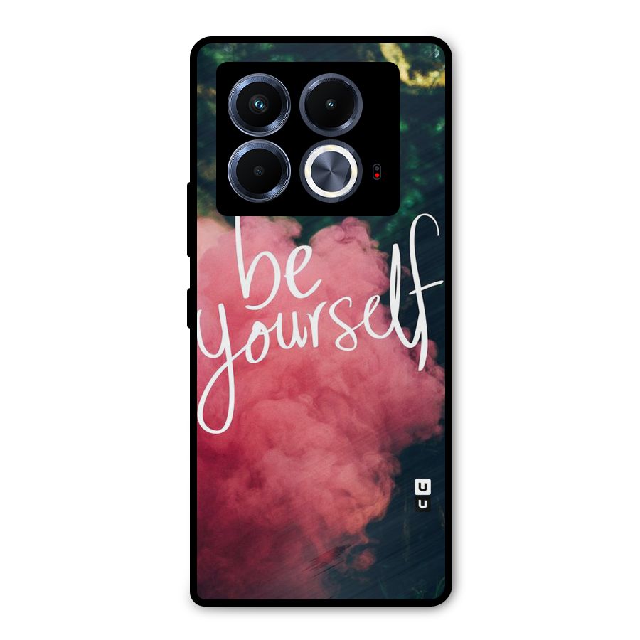 Be Yourself Greens Metal Back Case for Infinix Note 40 5G
