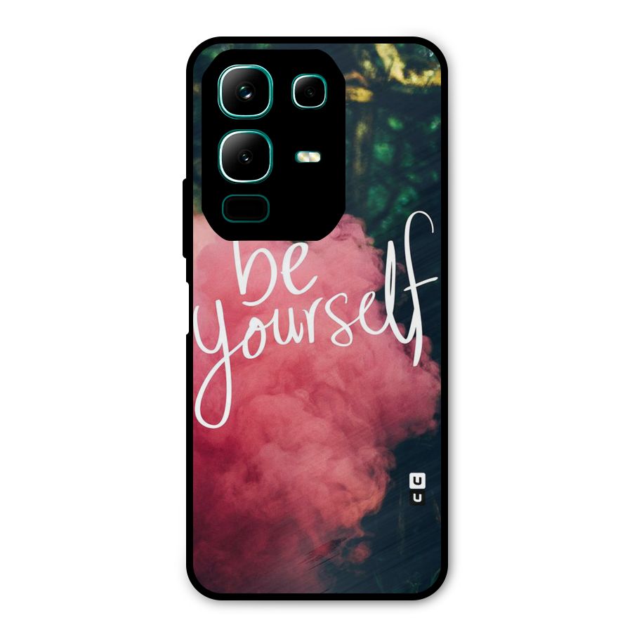 Be Yourself Greens Metal Back Case for Infinix Note 50x