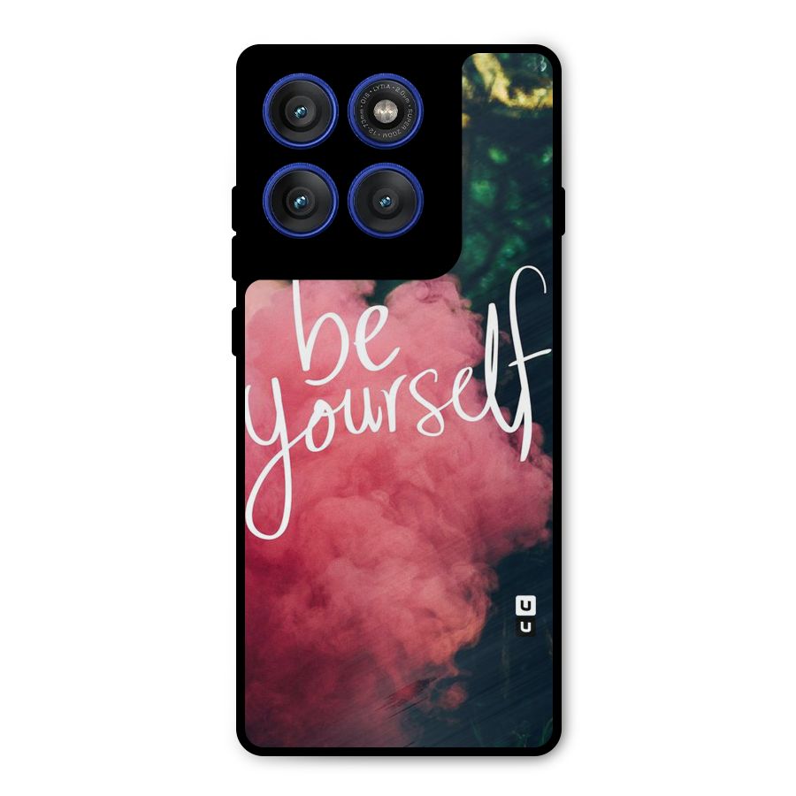 Be Yourself Greens Metal Back Case for Motorola Edge 60 Pro