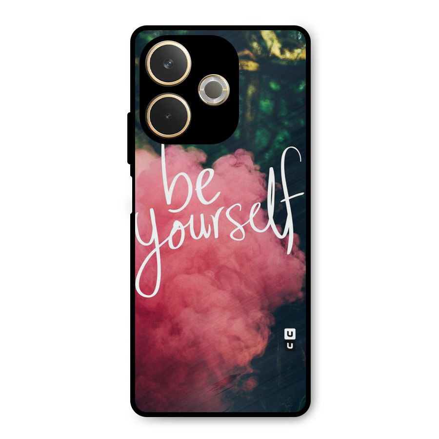 Be Yourself Greens Metal Back Case for Oppo A5 Pro