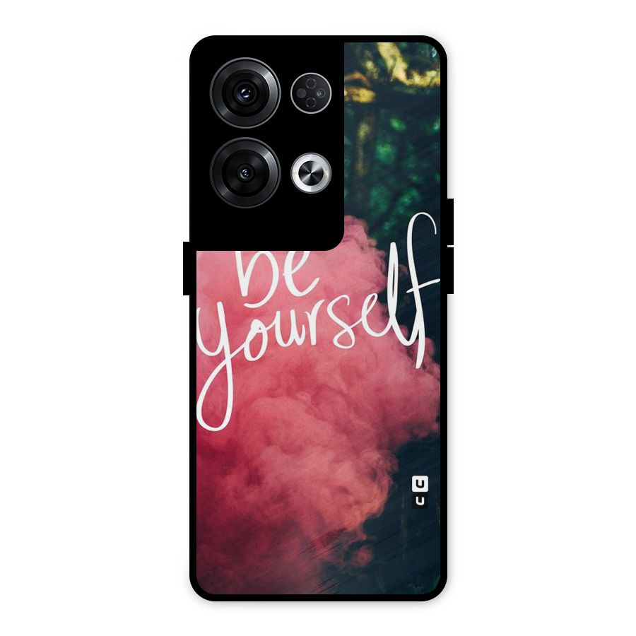 Be Yourself Greens Metal Back Case for Oppo Reno8 Pro 5G