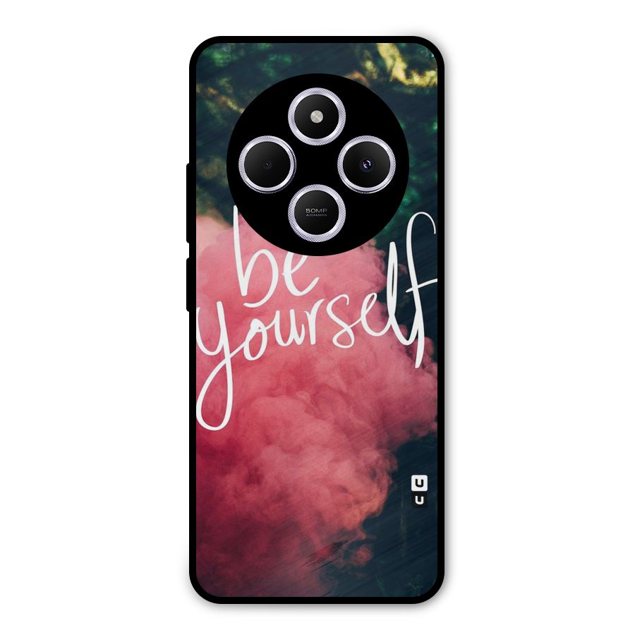 Be Yourself Greens Metal Back Case for Poco C75 5G