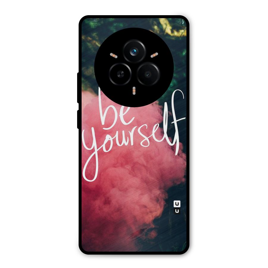 Be Yourself Greens Metal Back Case for Realme 14 Pro