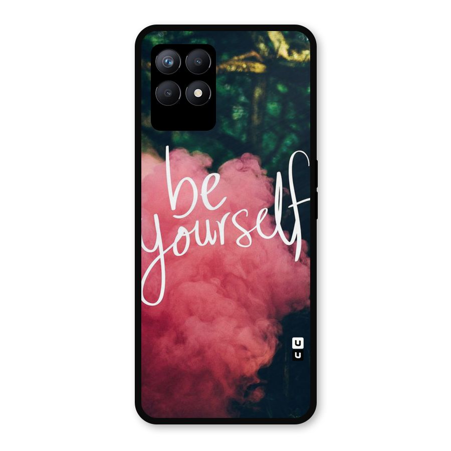 Be Yourself Greens Metal Back Case for Realme Narzo 50