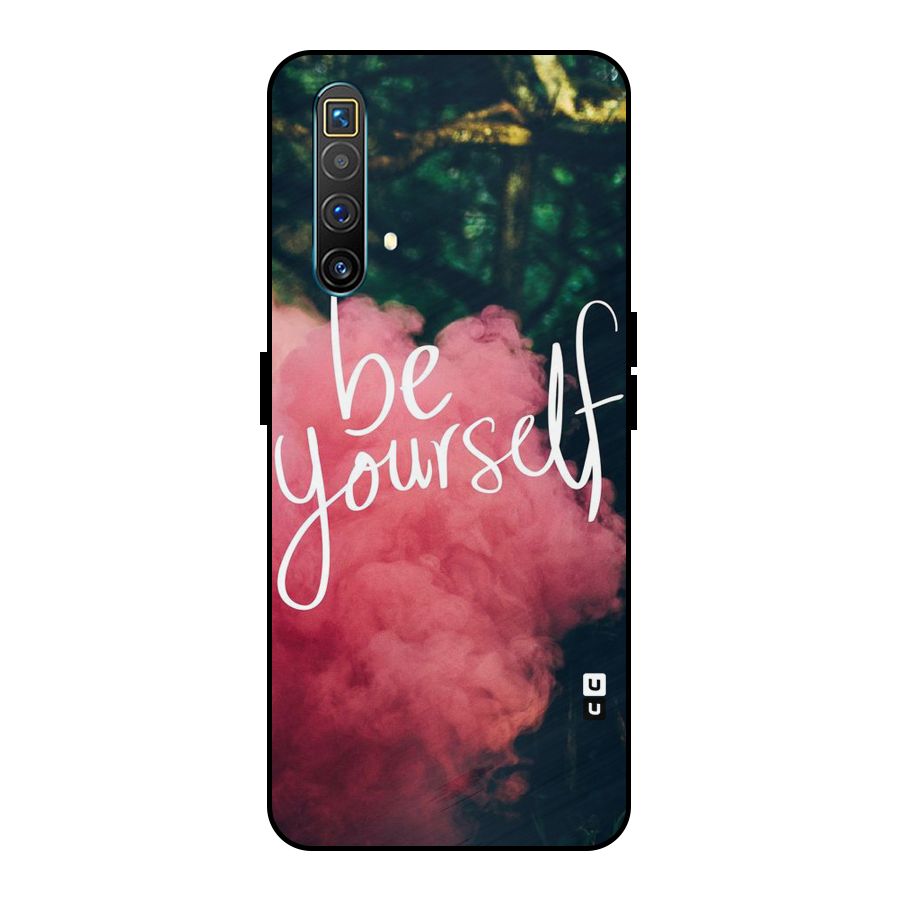 Be Yourself Greens Metal Back Case for Realme X3