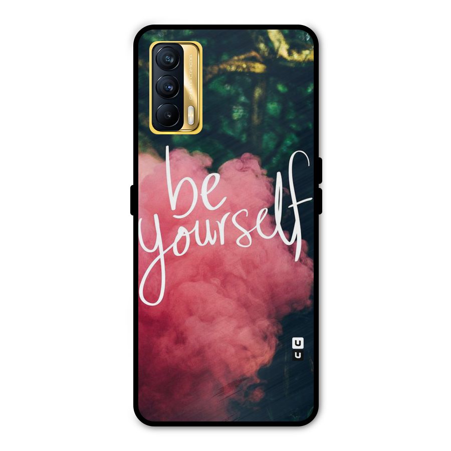 Be Yourself Greens Metal Back Case for Realme X7