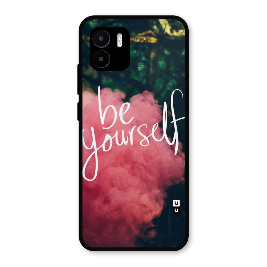 Be Yourself Greens Metal Back Case for Redmi A2