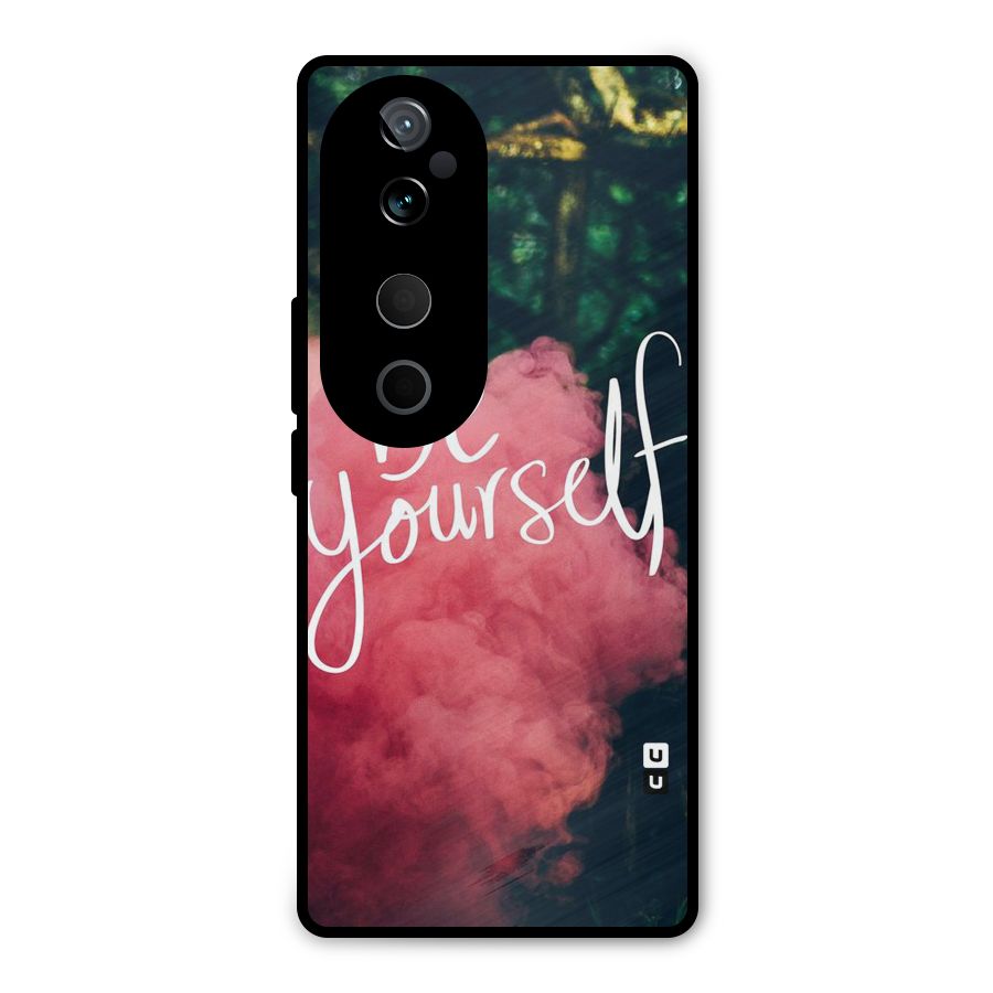 Be Yourself Greens Metal Back Case for Vivo T3 Ultra