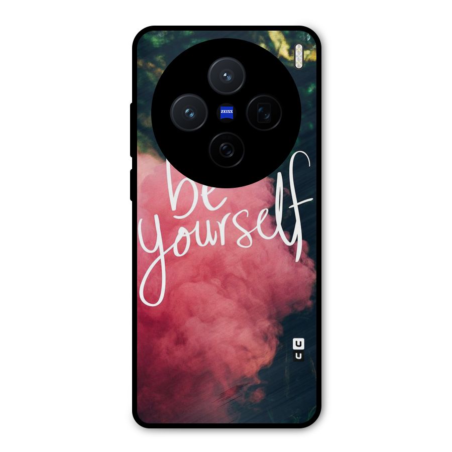 Be Yourself Greens Metal Back Case for Vivo X200