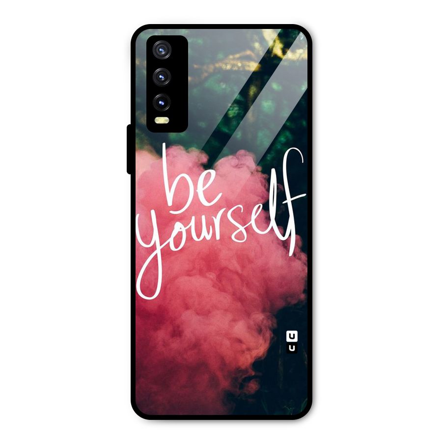 Be Yourself Greens Metal Back Case for Vivo Y20