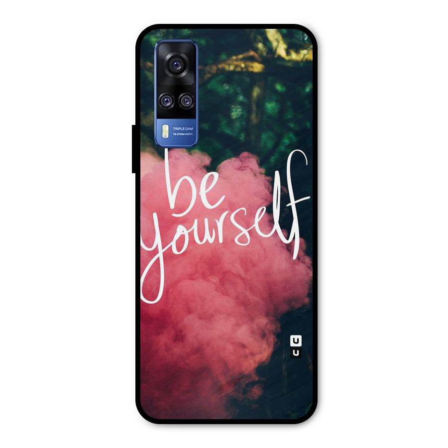 Be Yourself Greens Metal Back Case for Vivo Y31