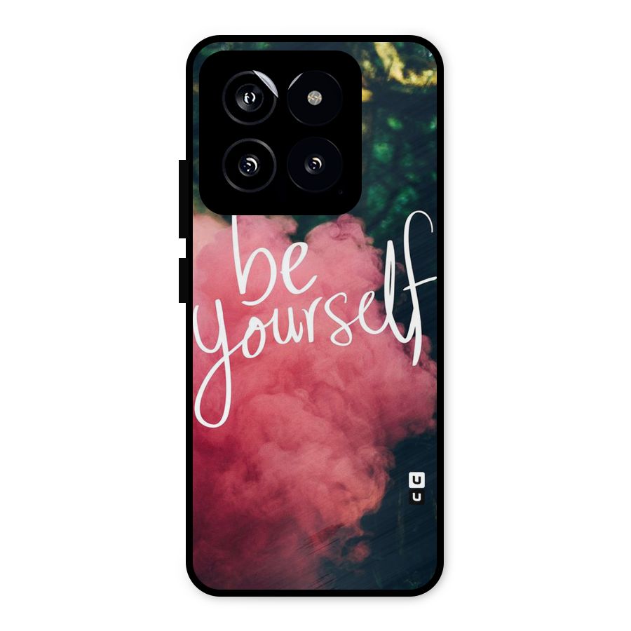 Be Yourself Greens Metal Back Case for Xiaomi 14