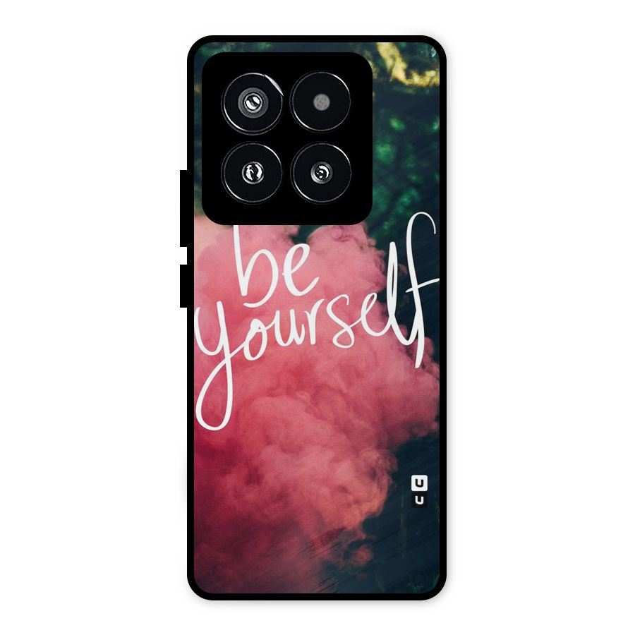 Be Yourself Greens Metal Back Case for Xiaomi 14 Pro