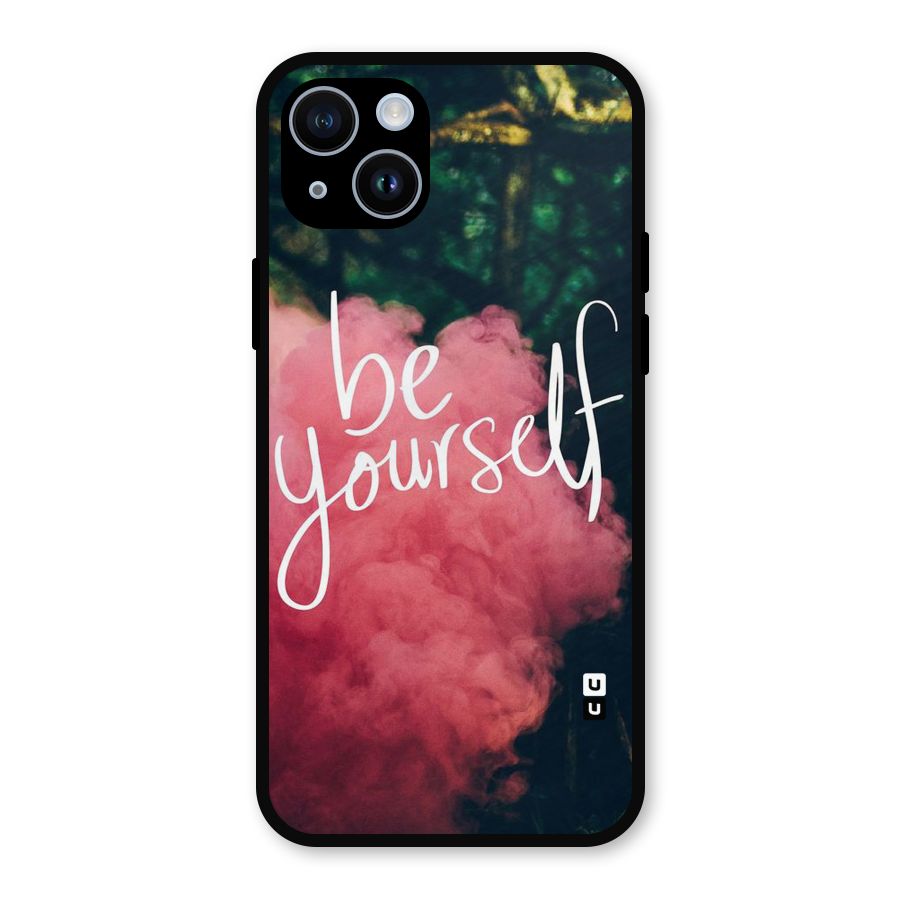 Be Yourself Greens Metal Back Case for iPhone 14