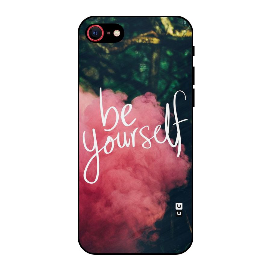 Be Yourself Greens Metal Back Case for iPhone 8