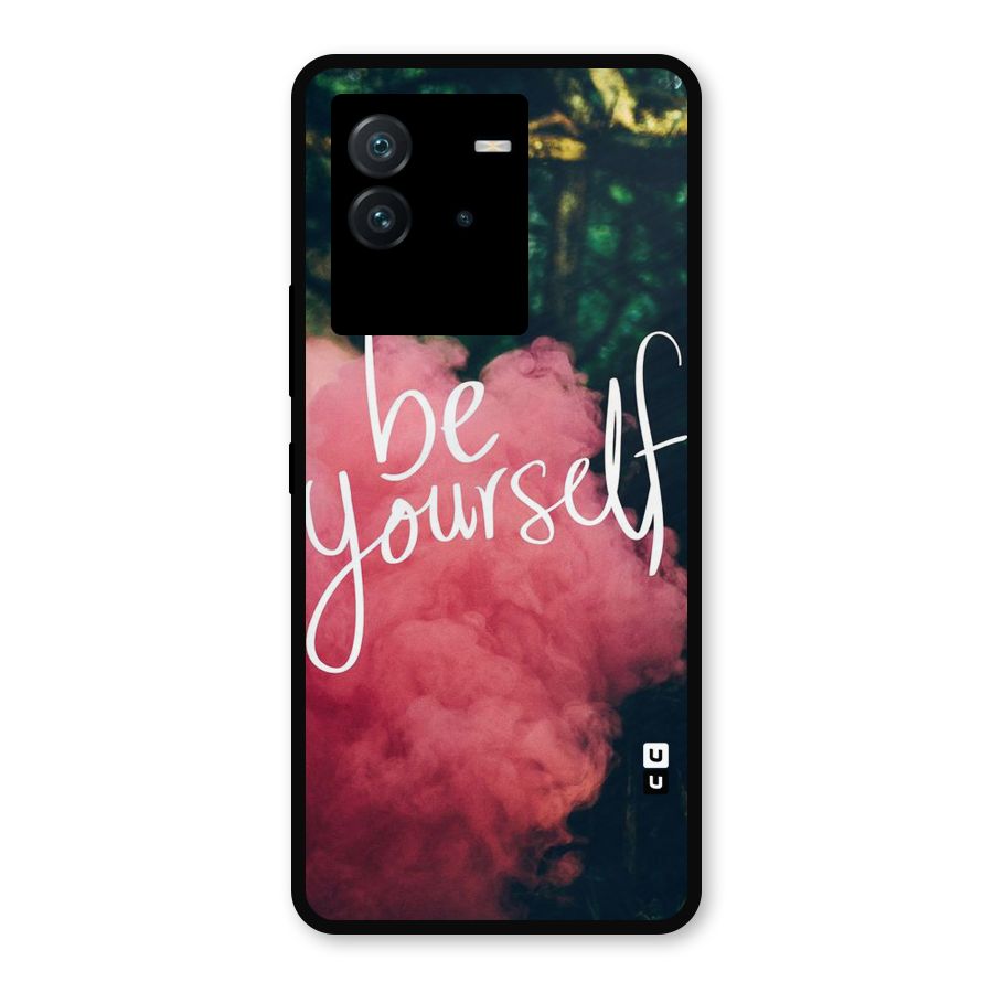 Be Yourself Greens Metal Back Case for iQOO Neo 6 5G