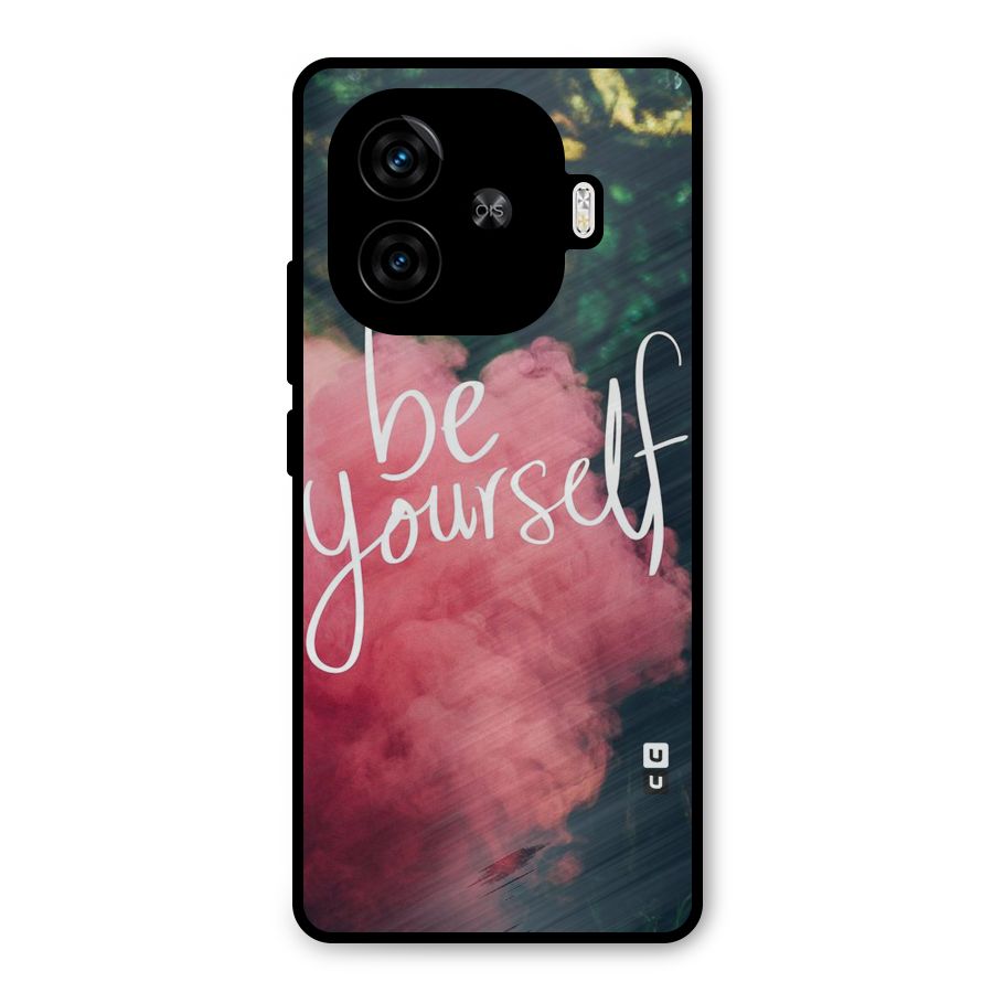 Be Yourself Greens Metal Back Case for iQOO Z9 Turbo