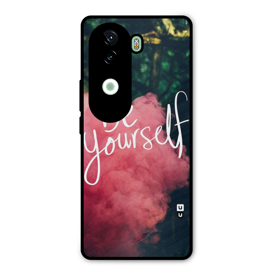 Be Yourself Greens Metal Back Case for iQOO Z9s