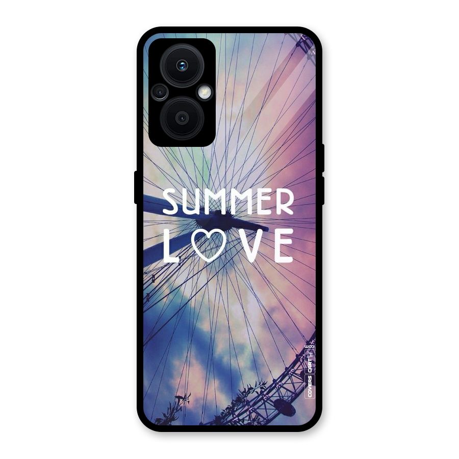 Beach Dreams Glass Back Case for Oppo F21s Pro 5G