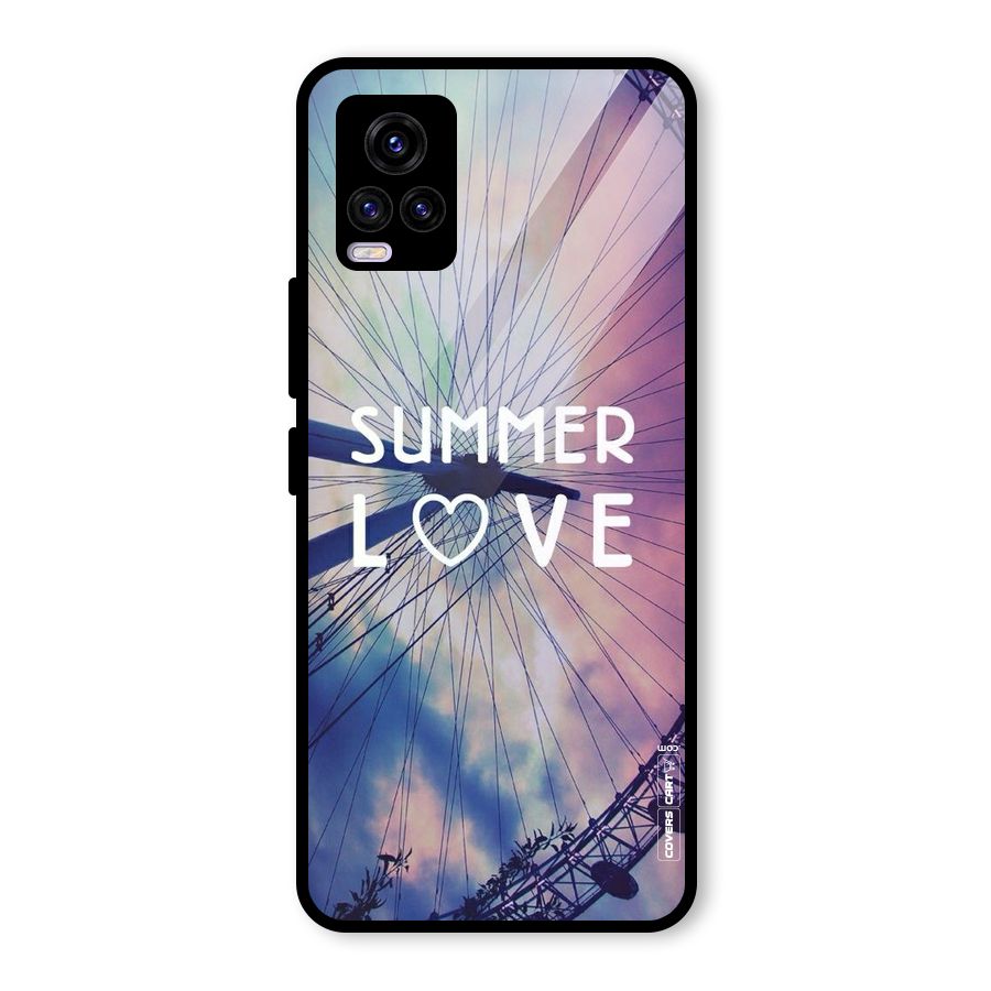 Beach Dreams Glass Back Case for Vivo V20 2021
