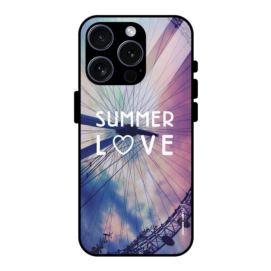 Beach Dreams Glass Back Case for iPhone 15 Pro